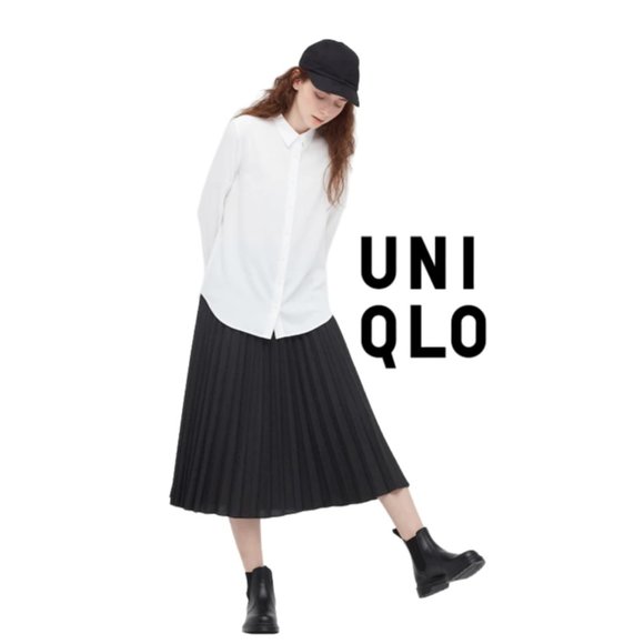 UNIQLO Long Sleeve‎ Button Down Shirt White L - Picture 2 of 10